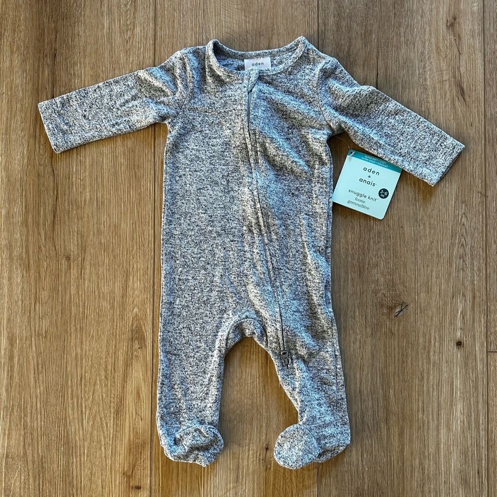 Aden + Anais Gray PJs 3-6m